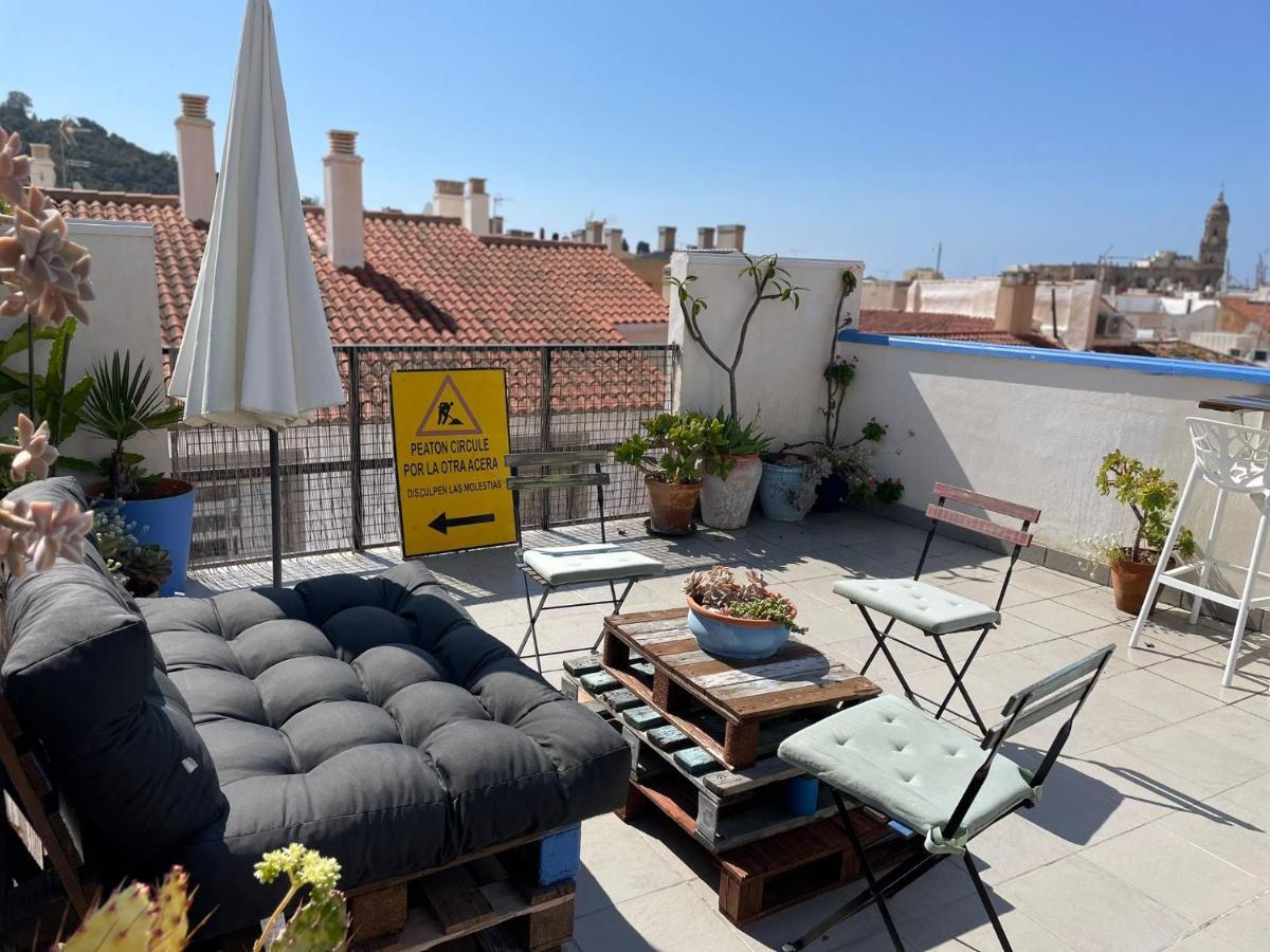 Charming Home With Private Terrace,Heart Of Málaga Buitenkant foto